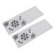 thumbnail image 2 of Carpeta de plástico en relieve con textura convexa cóncava transparente, moldes de plantilla para manualidades DIY para invitaciones, sobres y tarjetas, 2 uds., 2 of 8