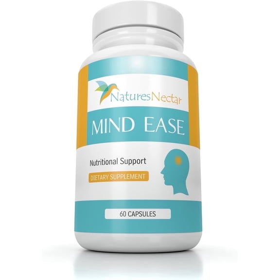Mind Ease's Relief Supplement - PA Free Butterbur Root, Riboflavin, Magnesium and Feverfew Capsules 60 Count
