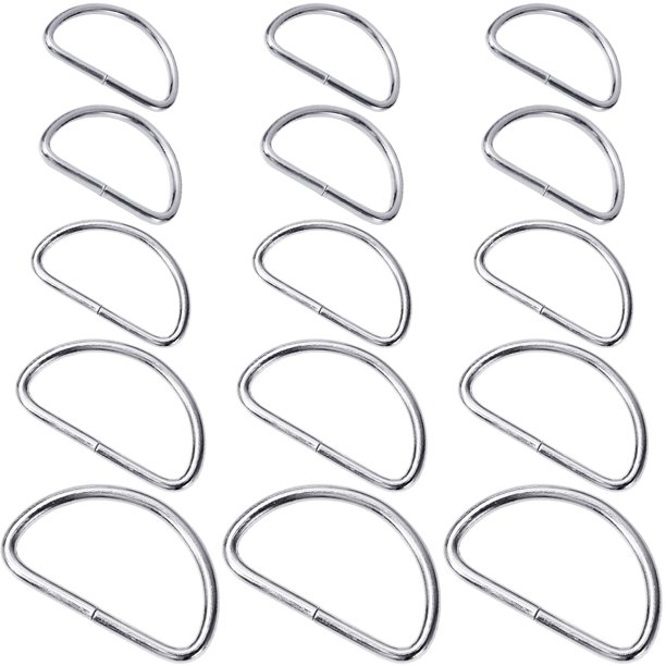 BESTYASH 100Ud Anillos D De Metal Plateado Para Bolsos Accesorios Para Y Diseños Artesanales