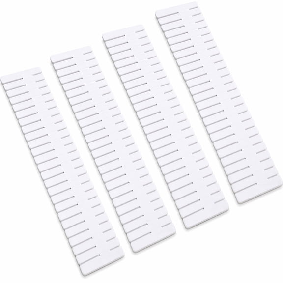 4 Pack Drawer Dividers, DIY Organizer Set, Divided Compartment Set for Clothes, Kitchen, Office & Bathroom