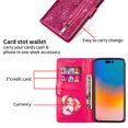 thumbnail image 2 of for Google Pixel 6Pro Bling Patent Leather Phone Case, Sparkly Shiny Glossy Folio Flip Cover Kickstand Wallet Zipper Pocket Pouch, Card Holder Cash Slot, Magnetic Closure, Wrist Strap, 2 of 8