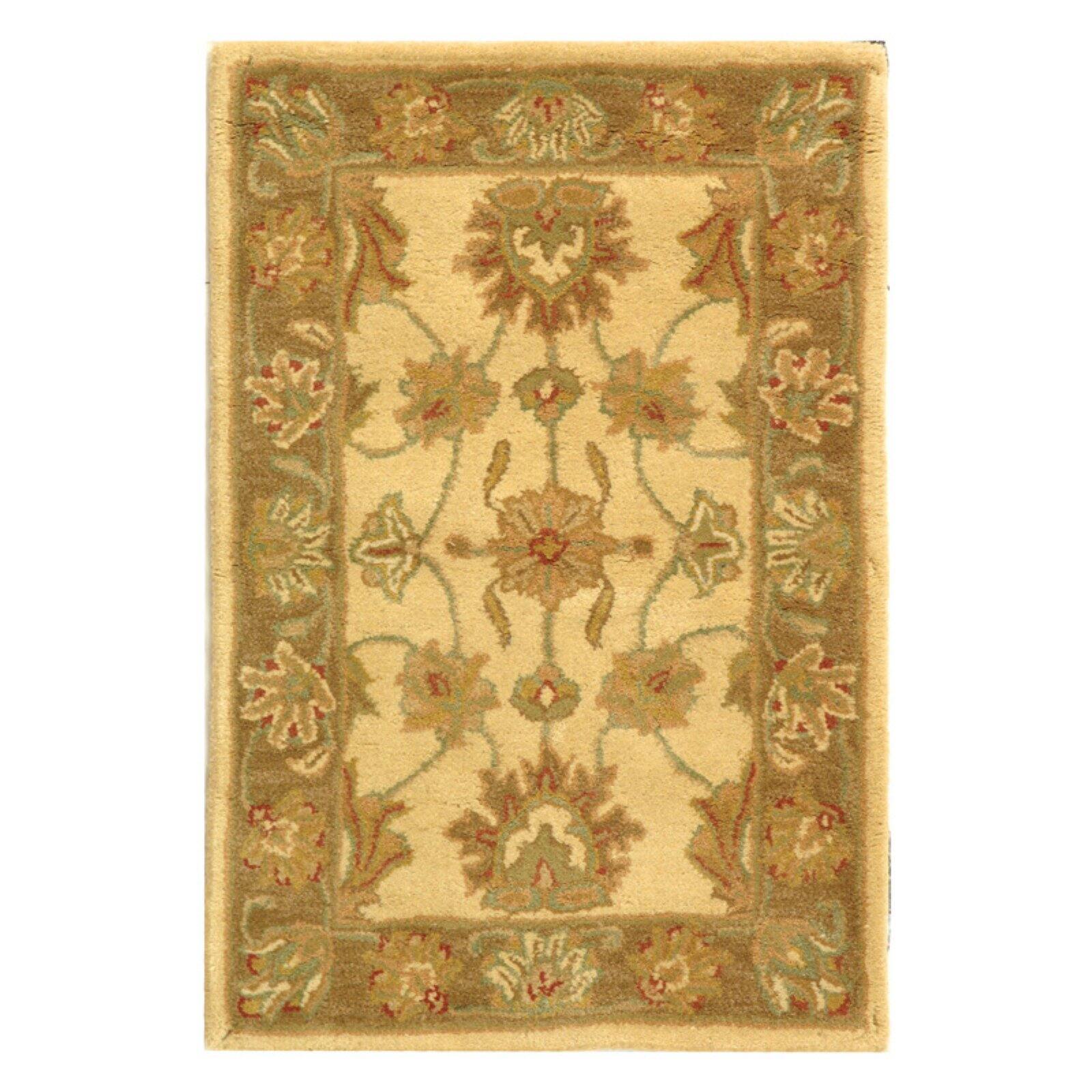 SAFAVIEH Heritage Regis Traditional Wool Area Rug, Ivory/Brown, 4' x 6' - image 3 of 9