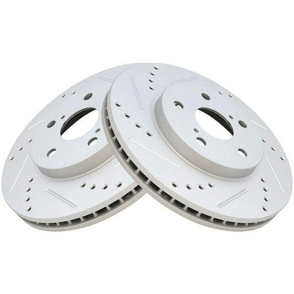 Front Brake Rotor Set 2 Piece - Compatible with 2002 - 2006 Toyota Camry 2003 2004 2005