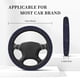 thumbnail image 3 of Balery Copper-Gold Gloss Outline Navy Dark Blue Fundas elásticas antideslizantes para volante, funda protectora universal para hombre y mujer, 15 pulgadas, accesorios para coche., 3 of 6