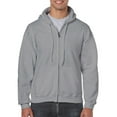 thumbnail image 4 of Men's Cotton Hoodie 2 Hidden Pockets - Lightweight Zip Sweatshirt, 4 of 5