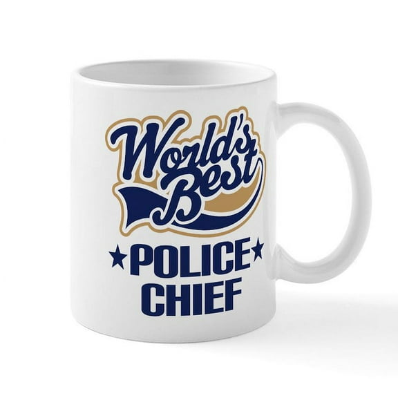 CafePress - Police Chief Mug - 11 oz Ceramic Mug - Novelty Coffee Tea Cup