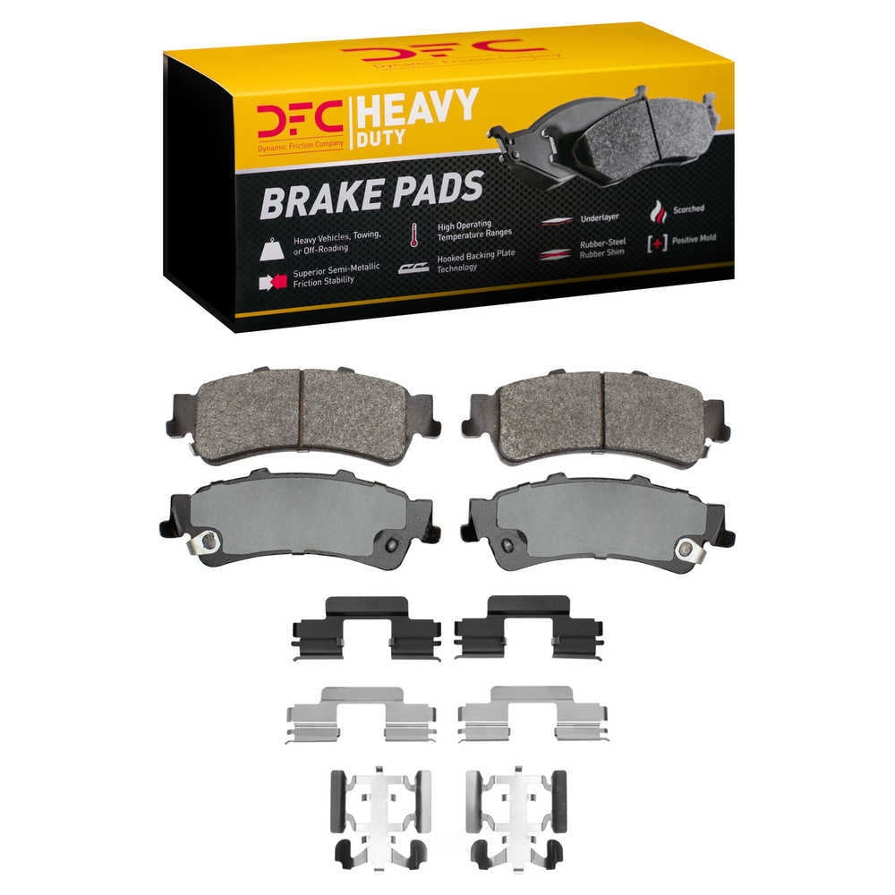 Dynamic Friction Company 1214-0792-02 DFC Heavy Duty Pads and Hardware Kit