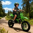 thumbnail image 6 of Ktoebyco 49cc Kids Dirt Bike for Ages 13-17, Gasoline Powered 2-Stroke 1-Seater Mini Motorcycle, 1.5L Fuel Tank,Green, 6 of 7