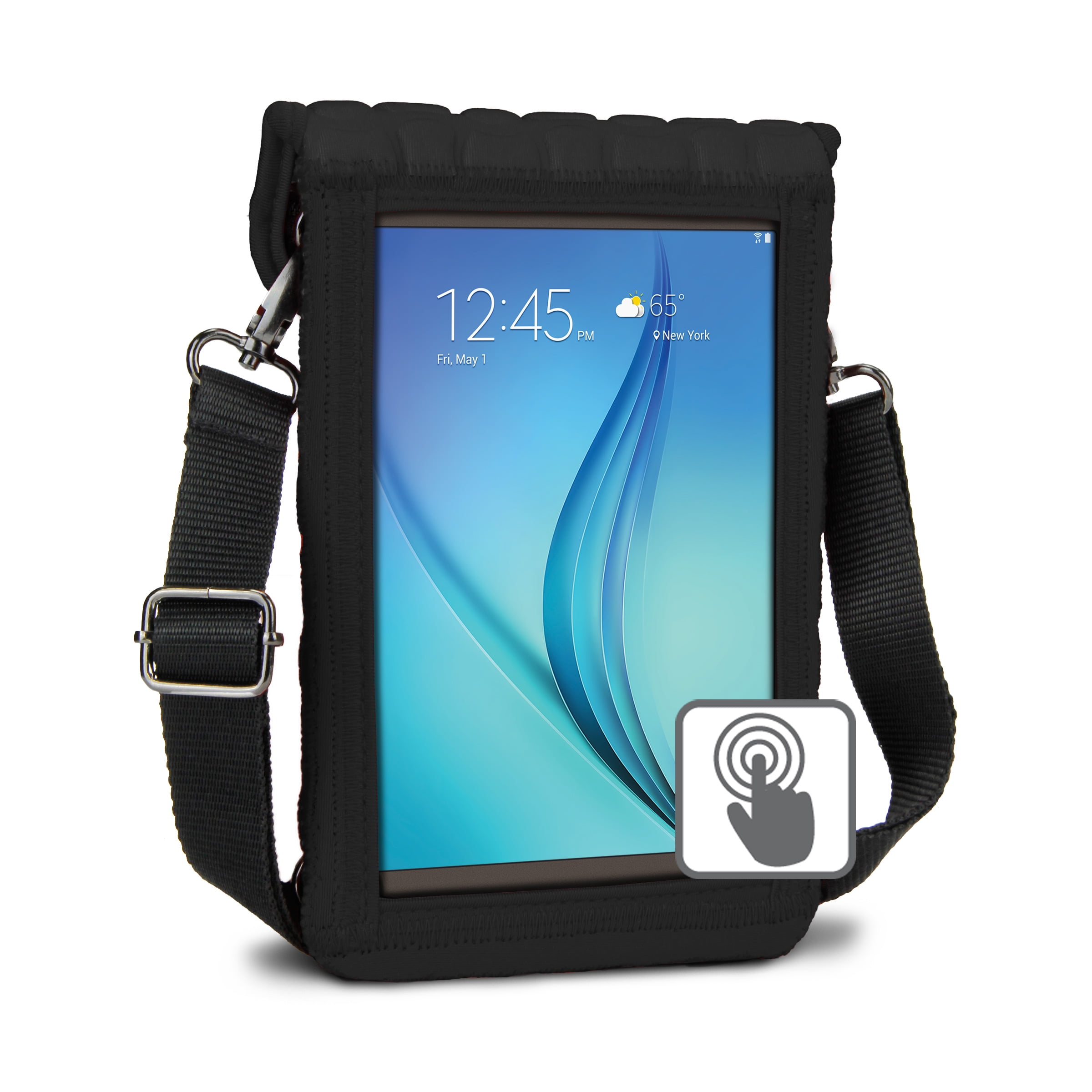 USA GEAR inch Tablet Carrying Case with Built-In Screen Protector - 7 to 8 inch Tablet Sleeve Carry Bag Compatible Samsung Galaxy Tab 8" Tab E Lite 7" /