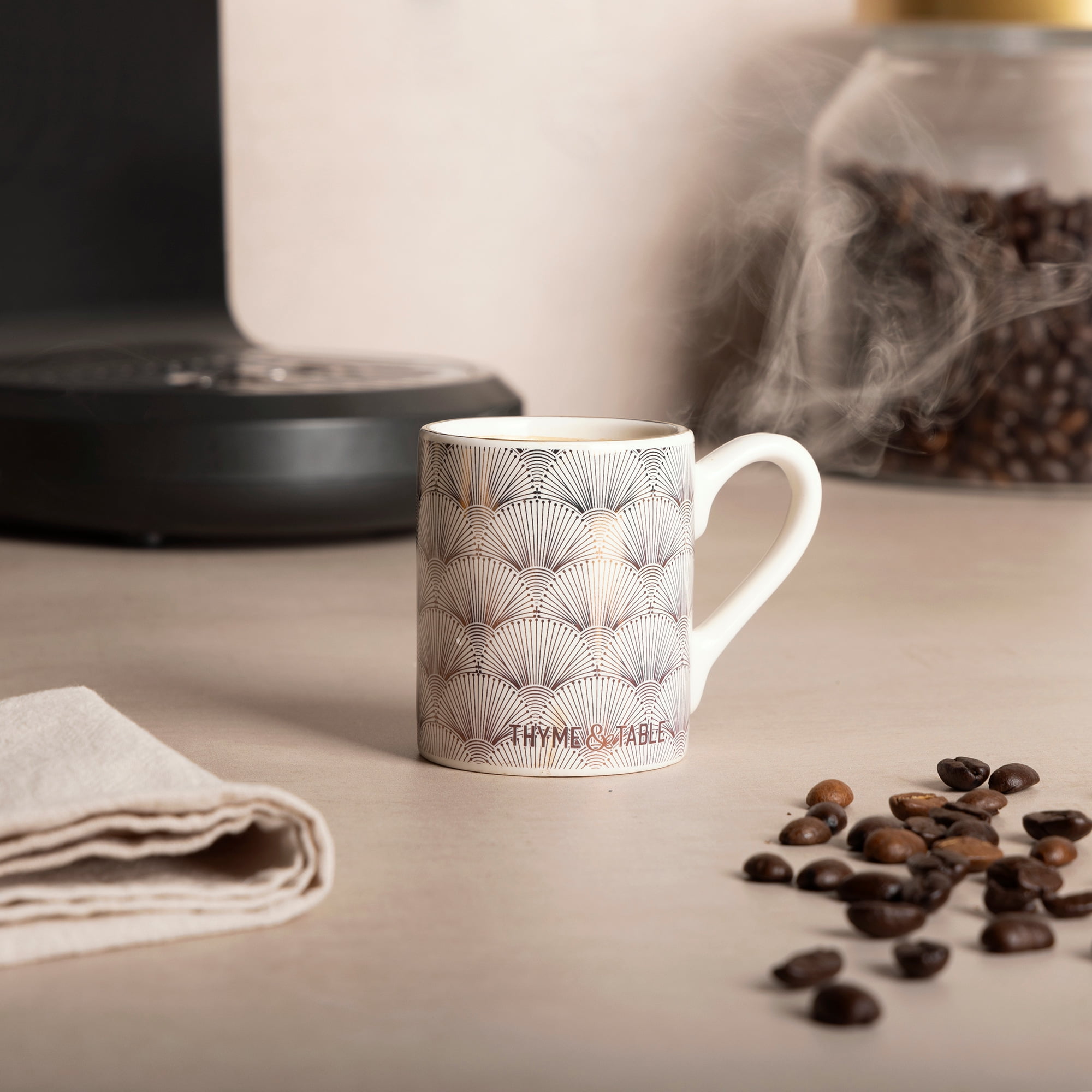 Thyme & Table Espresso Mug, Sand White