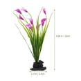 thumbnail image 2 of 2 Pcs Sashimi Plate Decoration Saucers Plants Faux Flowers Purple, 2 of 8