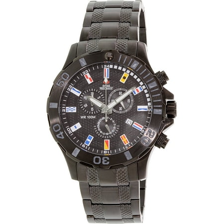 Swiss Precimax Men's Armada Pro SP13050 Black Stainless-Steel Swiss Chronograph Fashion Watch
