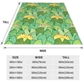 thumbnail image 3 of Cartoon Frog and Lotus Leaf Illustration Blanket Green Frog Gifts Throw Blanket for Women Frog Lovers Super Soft Flannal Frog Throw Blanket for Bedding Couch Sofa Decor 80X60 Inch, 3 of 3