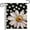 Black and White, variant on JOOCAR Garden Flags, Black and White Chrysanthemum Pocal Dots 12x18 Inch Reversible Garden Flags for Outdoor Garden Festival Yard Decoration
