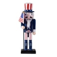 thumbnail image 1 of Nutcracker Doll Independence Day Soldier Modeling Ornament Party Doll Adornment, 1 of 9