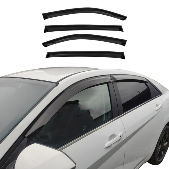 Window Visor Vent Rain Guard Deflector for Honda Civic 2006-2011 Sedan Smoke 4x