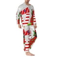 thumbnail image 2 of Balery Christmas Gnome With Love Pattern Pajama Sets for Men Long Sleeve 2 Piece Sleepwear Loungewear Sets Soft PJ's with Pockets Long Sleeve Comfy Pj Sets-X-Large, 2 of 7