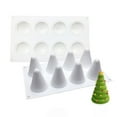 thumbnail image 3 of Small Cake Christmas Tree Shape Stencil Food Grade Material Cake Mould for DIY Baking Mousse Cake, 3 of 3