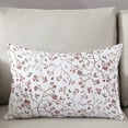 thumbnail image 3 of Watercolor Red Floral Throw Pillow Cover,Spring Summer Birds Butterflies Rectangle Decorative Pillow Case Protector Soft Cushion Cover Lumbar Pillowcase for Couch Sofa Bedroom Car Decor 16x24 Inch, 3 of 8