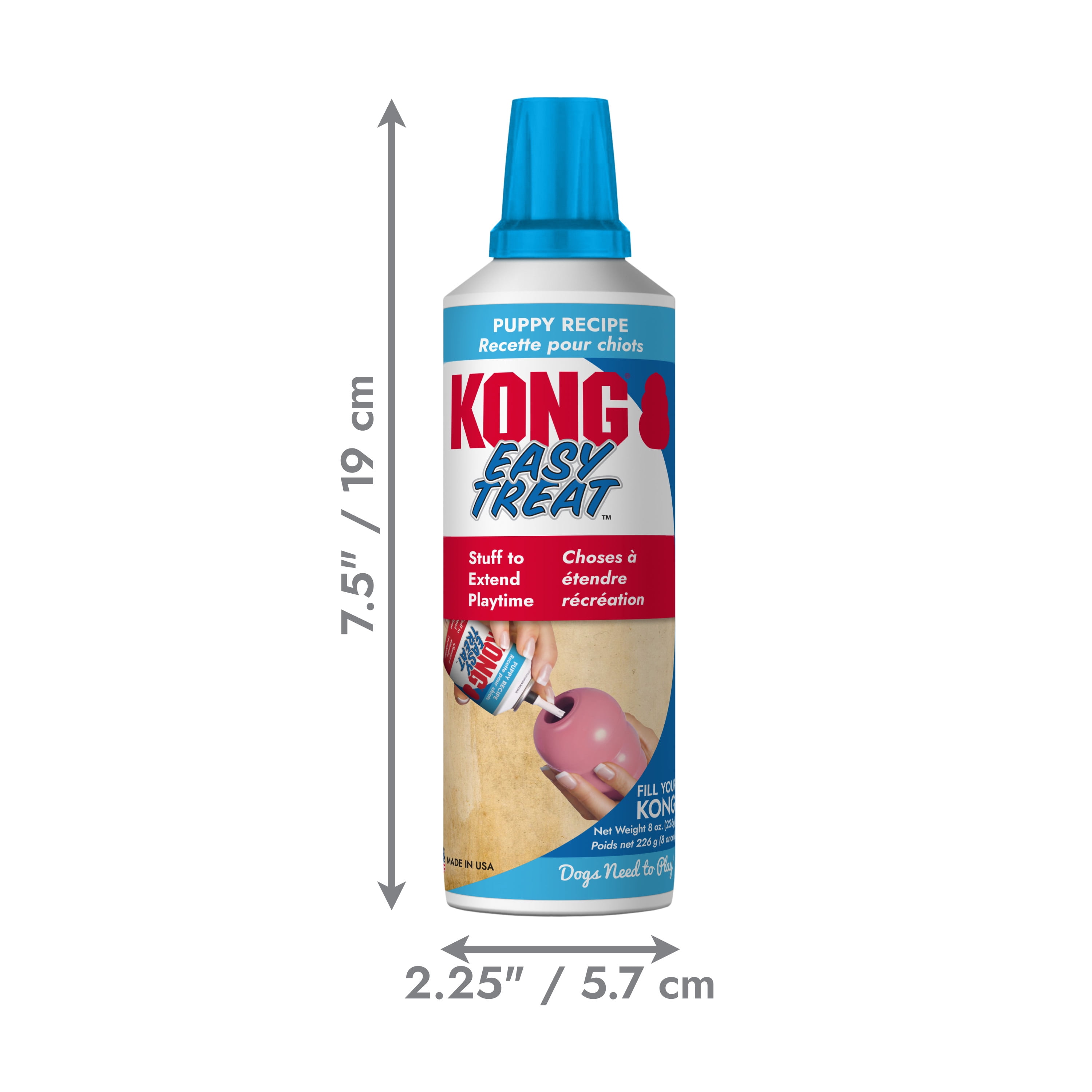 KONG® Stuff' N Easy Treat Puppy Dog Treat, Chicken Liver, 8 Ounces