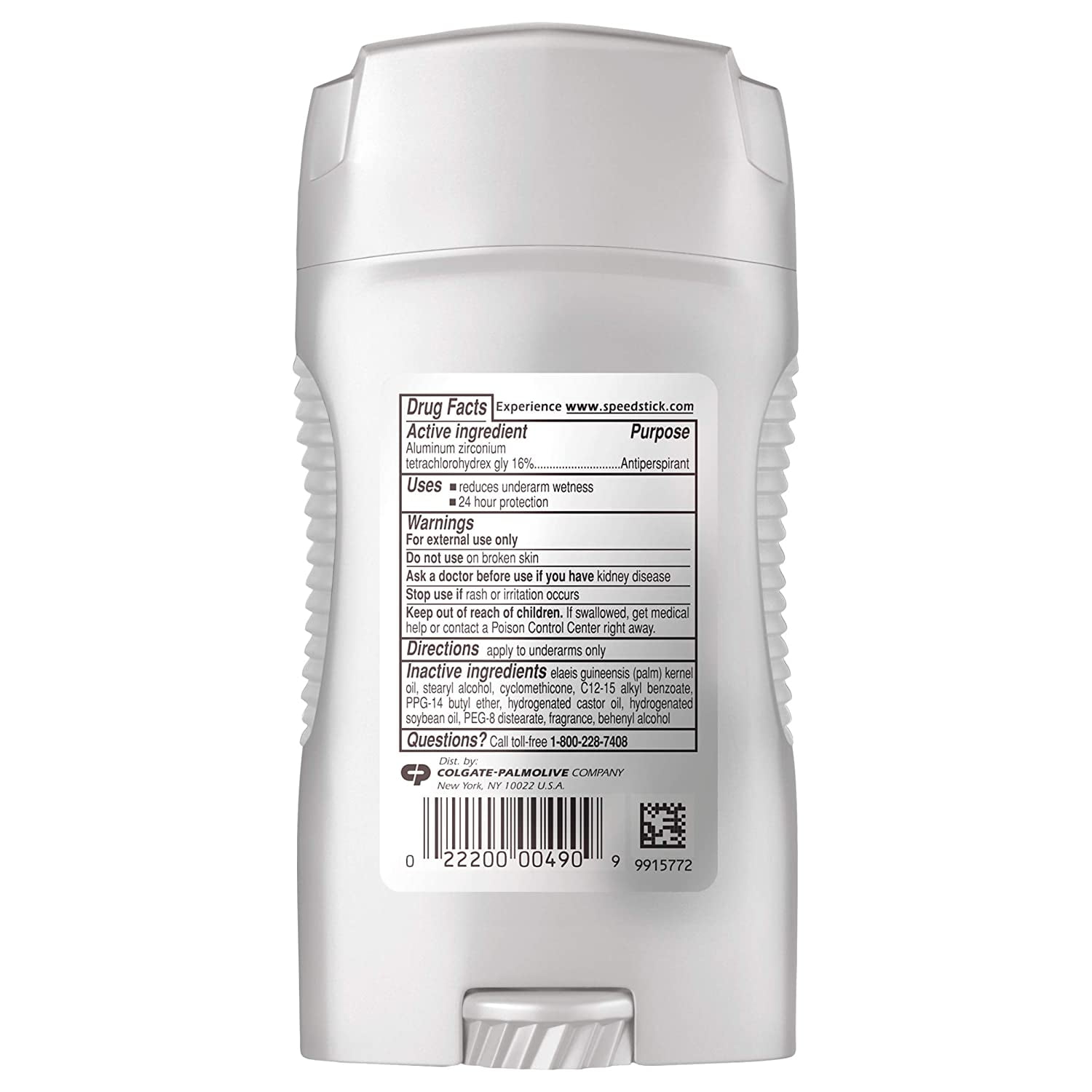 Speed Stick Power Solid Antiperspirant and Deodorant for Men, Fresh - 3 oz, 6 Pack