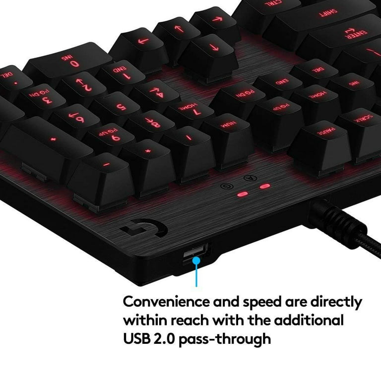 stivhed Blodig Ray Logitech G413 Mechanical USB Wired Gaming Keyboard Carbon 920-008300 -  Walmart.com