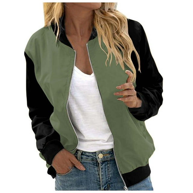 NLLSHGJ Manteau Brun Foncé Femme Automne et Hiver Mode Décontractée Veste à Manches Longues Imprimée avec Fermeture Éclair 4 Cardigans pour Femmes pour l'Automne Cardigan Gris Clair Femme