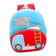 thumbnail image 1 of Engineering Vehicle Theme Kids Backpack Rucksack Bookbag Duffle Adjustable Strap Ladder Truck, 1 of 8