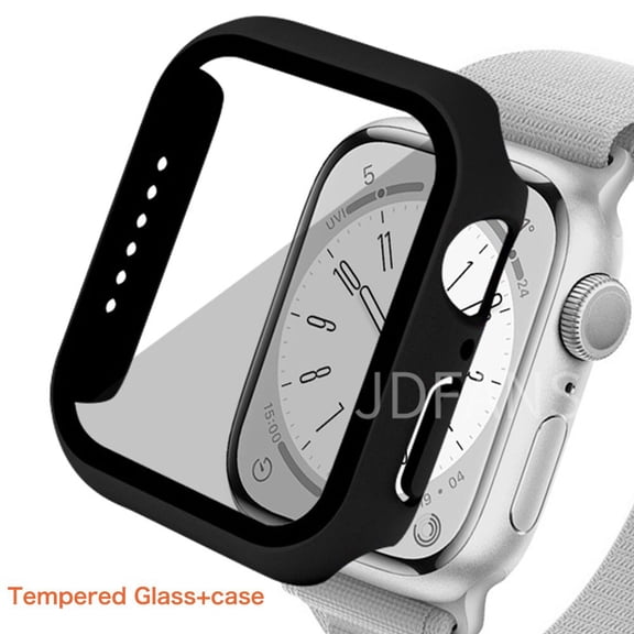 Glass cover For Apple Watch Case 44mm 40mm 45mm 41mm 42mm 38mm 44 mm Accessories Screen Protector iWatch series 6 5 4 3 se 7 8
