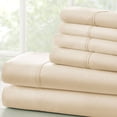 thumbnail image 3 of iEnjoy Home 6-PC Luxury Ultra Soft Full Bed Sheet Set in Ivory, 3 of 3