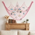 thumbnail image 3 of Coastal Style Fishing Net Wall Display Mesh with Sea Animal Ornaments,40*80in,Nautical Photo Hanging Decor, Vintage Wall Pendant for Bedroom Beach House Home Layout, 3 of 7