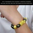 thumbnail image 4 of Feng Shui Black Obsidian Bead Bracelet Attract Wealth & Good Luck Bangle Pi Xiu, 4 of 6