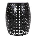 thumbnail image 2 of Iron End Table with Rounded Cross Pattern / Transforms Space, No Assembly Required, 2 of 5
