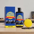 thumbnail image 4 of Faded Plastic Restorer for Cars, QQZ Black Finish Restorer Color Protectant, Vinyl Rubber Interior Exterior Auto Detailing Solution for Like Appearance, 4 of 7