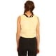 thumbnail image 3 of Camiseta sin mangas recortada acanalada de Elevenparis para mujer amarillo pastel M, 3 of 5