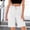 White, variant on Bermuda Shorts for Women Trendy High Waist Knee Length Chino Long Shorts Drawstring Summer Casual Solid Color Short White