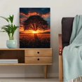 thumbnail image 5 of Qisvanset Framed Canvas Wall Art, 12x16 Inch Sunset Old Tree Panoramic Nature Home Decor, 5 of 5