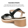 thumbnail image 3 of Journee Collection Womens Dexxla Buckle Ankle Strap Low Platform Sandals, 3 of 6