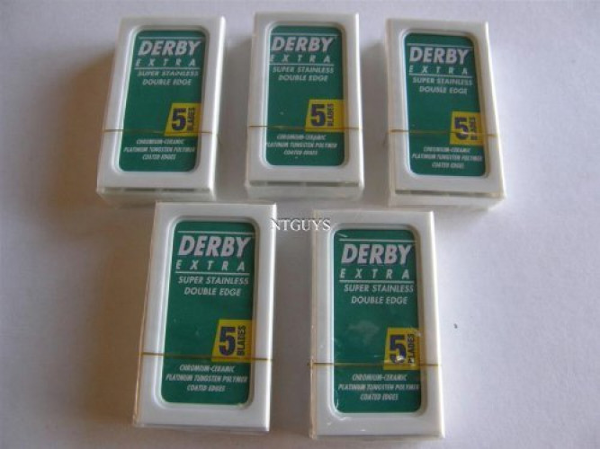 50 Derby Extra Double Edge Razor Blades Stainless Steel