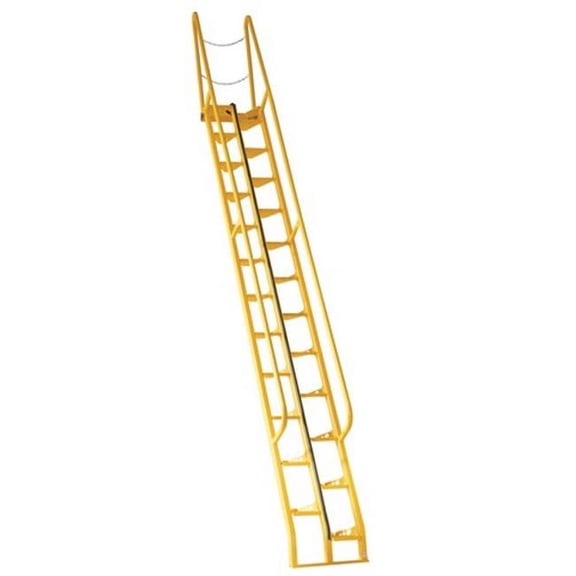 Alternate Tread Stair 68 deg Step, 14 ft.