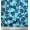 Arctic Blue, variant on Soimoi Cotton Duck Fabric Artistic Floral Print Fabric by the Yard 42 Inch Wide