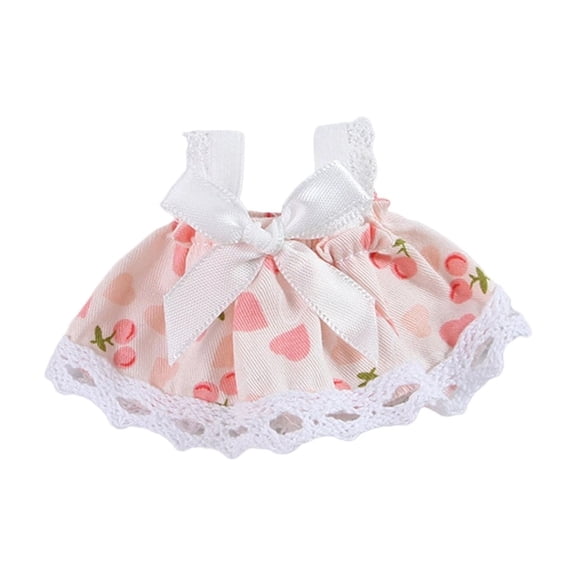 Cotton Hamster Dress Soft Pet Skirt for Syrian Hamsters Guinea Pigs and Small Animals Cute Outdoor Apparel Lightweight Breathable Costume for Photo Shoots and Walks - Pink