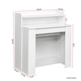 thumbnail image 3 of Fulvari Rectangular Wood Extendable Dining Table for Living Room Bedrooms Apartments, 3 of 8