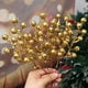 thumbnail image 5 of Venta al por mayor de bayas rojas artificiales con purpurina, tallos de bayas de acebo brillantes, ramas, adornos para árbol de Navidad, decoración para fiestas y hogar, 5 of 5