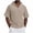 Beige, variant on Hoodies for Men, Solid Color Short Sleeve Hooded Half Zip Pullover Sweatshirt Soft Loose Lightweight Breathable Beach Vacation Summer Outdoor Casual Shirts
