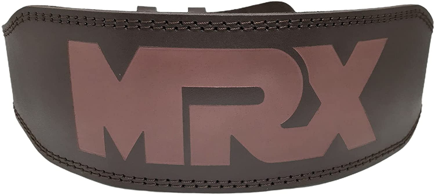 MRX XXL Weight Lifting Belt, Genuine Leather, 4 Inches Wide, Power