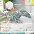 thumbnail image 2 of 3 Piece Contemporary Geometric Duvet Cover Set Queen Size, Microfiber Comforter/Quilt Cover with Corner Ties and 2 Pillowcases, Modern Marble Abstract Art All Season Soft Bedding with Zipper Closure, 2 of 8