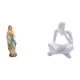 thumbnail image 1 of Estatua abstracta de María Pensadora, obra de arte decorativa, escultura de resina para oficina, mesa, sala de estar, estante o librería., 1 of 8