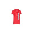 thumbnail image 1 of Aeropostale Womens Sequined Script Polo Shirt, Orange, Medium Aeropostale Polo, 1 of 1