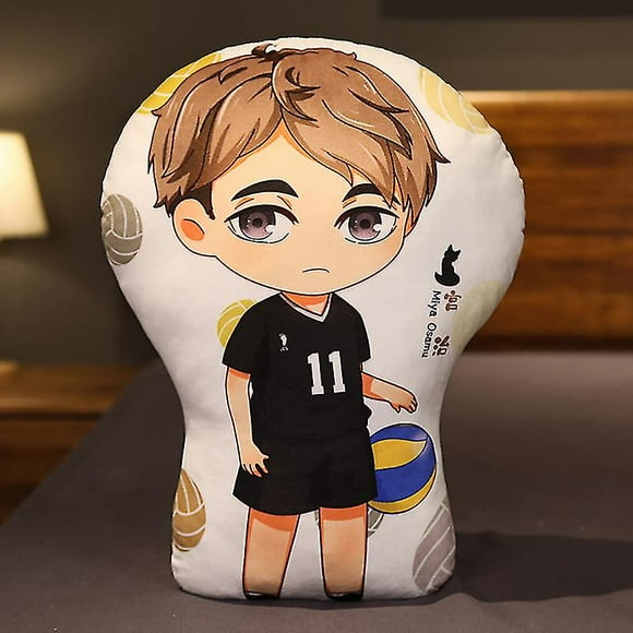 Anime Double Sided Stuffed Plush Toy Haikyuu Sofa Cushion Pillow Shoyo Hinata Tobio Kageyama Kei Tsukishima Manga Special Shaped